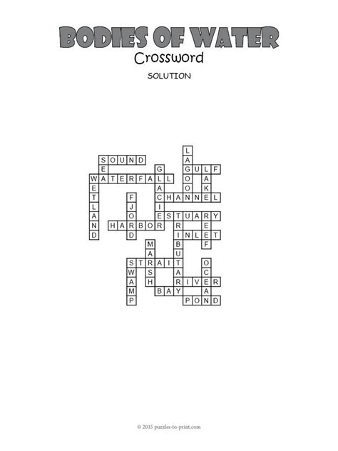 Water channel crossword. Things To Know About Water channel crossword. 